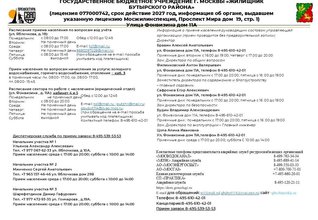 часы приема 20251